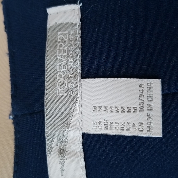 SOLD Forever 21 blue lace peplum top, size M - Picture 10 of 11